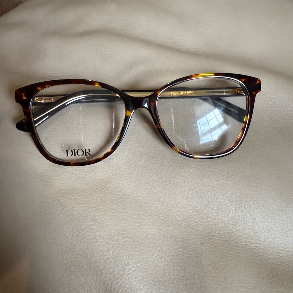 Dior Brown and Gold Eyeglasses